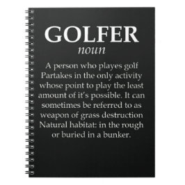 Grappige geschenken voor golfer met Joke Quote Spo Notitieboek