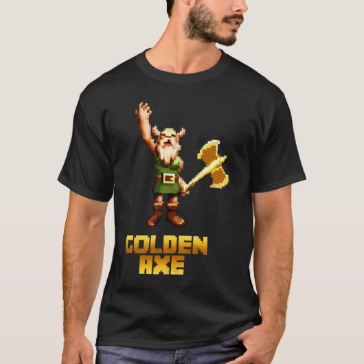 Grappige geschenken voor gouden vechtspel bijl cad t-shirt (Voorkant)
