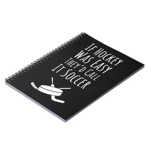 Grappige geschenken voor hockeyfans Quote Player L Notitieboek (Linkerzijde)