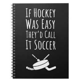 Grappige geschenken voor hockeyfans Quote Player L Notitieboek