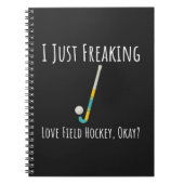 Grappige geschenken voor hockeyspelers Sport Team Notitieboek (Voorkant)