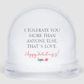 Grappige geschenken voor man of vrouw Vay Red Lips Sneeuwbol (Achterkant)