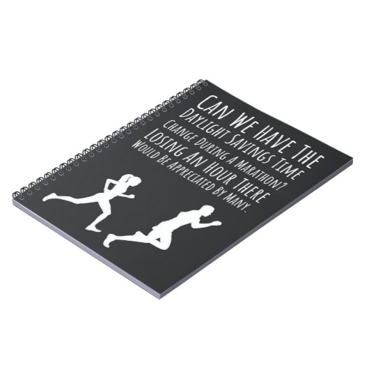 Grappige geschenken voor marathonlopers die 10k ci notitieboek (Linkerzijde)