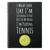 Grappige geschenken voor tennisliefhebbers citeren notitieboek (Voorkant)