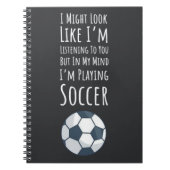 Grappige geschenken voor voetballers voor hem spor notitieboek (Voorkant)