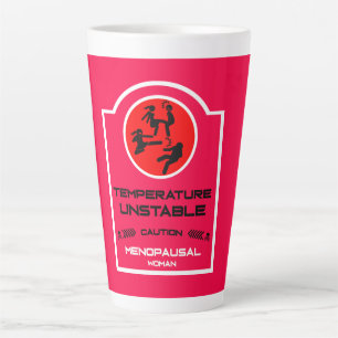 Grappige geschenken voor vrouwen in de menopauze latte mok