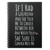 Grappige geschenken voor waterpolospelers Sport Te Notitieboek (Voorkant)