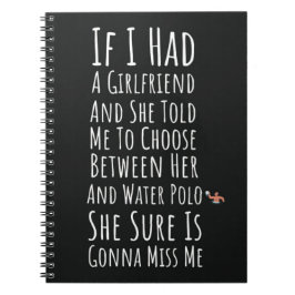 Grappige geschenken voor waterpolospelers Sport Te Notitieboek