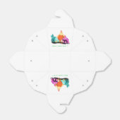 Grappige geschenkzak met kippen die op ei wachten  bedankdoosjes (Uitgevouwen)