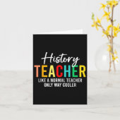 Grappige geschiedenis leraar definitie terug naar kaart (Gele Bloem)
