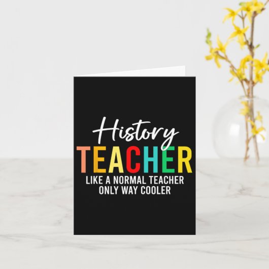 Grappige geschiedenis leraar definitie terug naar  kaart (Gele Bloem)