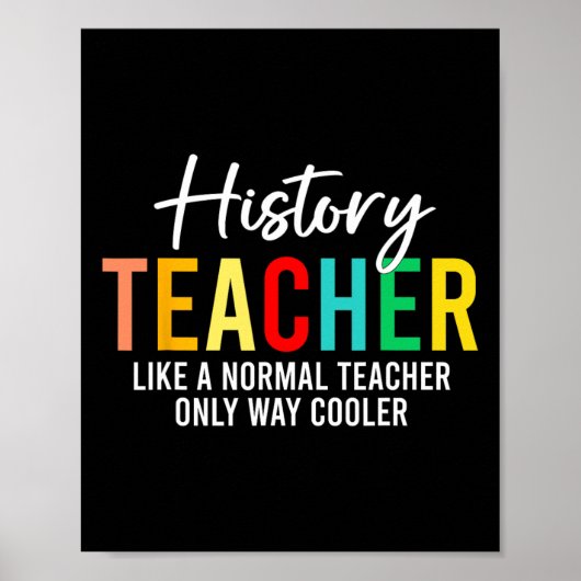 Grappige Geschiedenis Leraar Definitie Terug naar Poster (Voorkant)