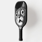 Grappige Geschokte Kat Pickleball Paddle (Links)