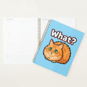 Grappige Geschokte Rode Kat Wat? Meme Planner (Display)