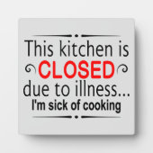 grappige, gesloten keuken woordkunst fotoplaat (Voorkant)