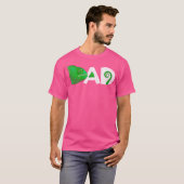 Grappige gesluierde kameleons vader t-shirt (Voorkant volledig)