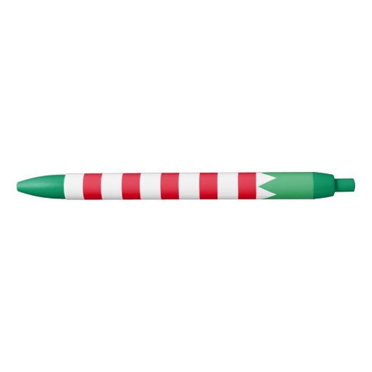 Grappige gestreepte elf pak Kerstpennen met inkt Zwarte Inkt Pen (Voorkant)