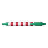 Grappige gestreepte elf pak Kerstpennen met inkt Zwarte Inkt Pen (Achterkant)