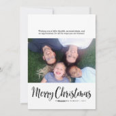 Grappige gestresste en gezegende kerstvakantie fot feestdagenkaart (Achterkant)