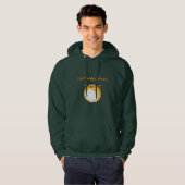 Grappige gestresste kogelvis Cartoon Hoodie (Voorkant volledig)