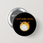 Grappige gestresste kogelvis Cartoon Ronde Button 5,7 Cm (Voorkant /achterkant)