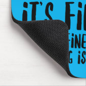 Grappige gestreste angst kat muismat (Hoek)