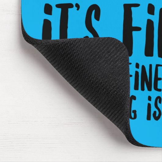 Grappige gestreste angst kat muismat (Hoek)