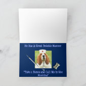 Grappige "Get Well" Kaart w / Schattigee Basset Ho (Binnen)