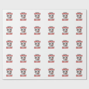 Grappige Getemperde Koe Vintage Cadeaupapier