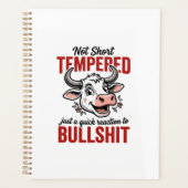 Grappige Getemperde Koe Vintage Planner (Voorkant)
