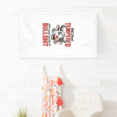 Grappige Getemperde Koe Vintage Spandoek (Insitu)