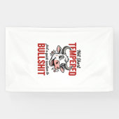 Grappige Getemperde Koe Vintage Spandoek (Horizontaal)