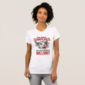 Grappige Getemperde Koe Vintage T-shirt (Voorkant volledig)