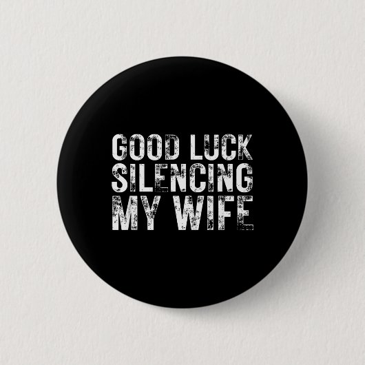 Grappige getrouwde echtgenoot meme humor ronde button 5,7 cm (Voorkant)