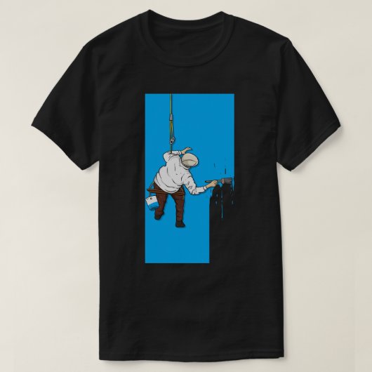 Grappige gevelschilder muurschilders cadeau t-shirt (Design voorkant)
