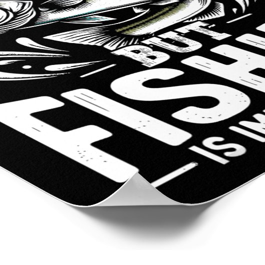 Grappige Gevist Fisherman School is belangrijk, ma Poster (Hoek)