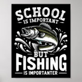 Grappige Gevist Fisherman School is belangrijk, ma Poster (Voorkant)