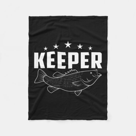 Grappige Gevist Gear Keeper Fleece Deken (Voorkant)