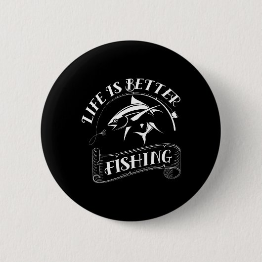 Grappige Geviste geschenken Het leven is beter Gev Ronde Button 5,7 Cm (Voorkant)
