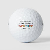 Grappige geweldige broer | Cadeau voor beste broer Golfballen (Voorkant)