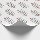 Grappige geweldige broer | Cadeau voor de beste br Cadeaupapier (Hoek)