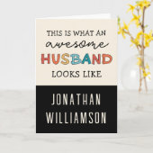 Grappige geweldige cadeaus voor echtgenoot | Beste Kaart (Gele Bloem)