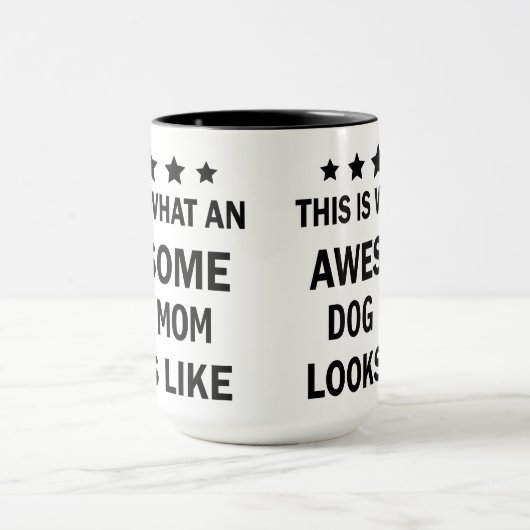 Grappige Geweldige Hondenmoeder / Hondenliefhebber Mok (Midden)