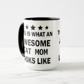 Grappige Geweldige kat mam / kat liefhebber trendy Mok (Voorkant links)