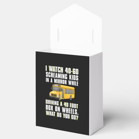 Grappige geweldige schoolbus chauffeur cadeau mann bedankdoosjes (Geopend)