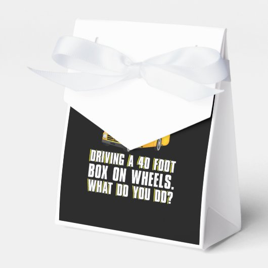 Grappige geweldige schoolbus chauffeur cadeau mann bedankdoosjes (Voorkant Zijde)