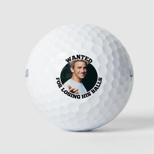 Grappige Gewenste Quote Foto Verloren Golfballen (Voorkant)