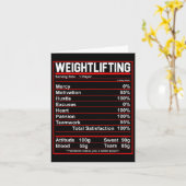 Grappige Gewichtheffen Voeding Feiten Bodybuilding Kaart (Gele Bloem)