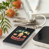 Grappige Gewichtheffen voor een Bodybuilder Sleutelhanger (Voorkant Rechts)