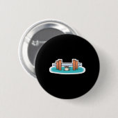 grappige gewichtheffende muis ronde button 5,7 cm (Voorkant /achterkant)